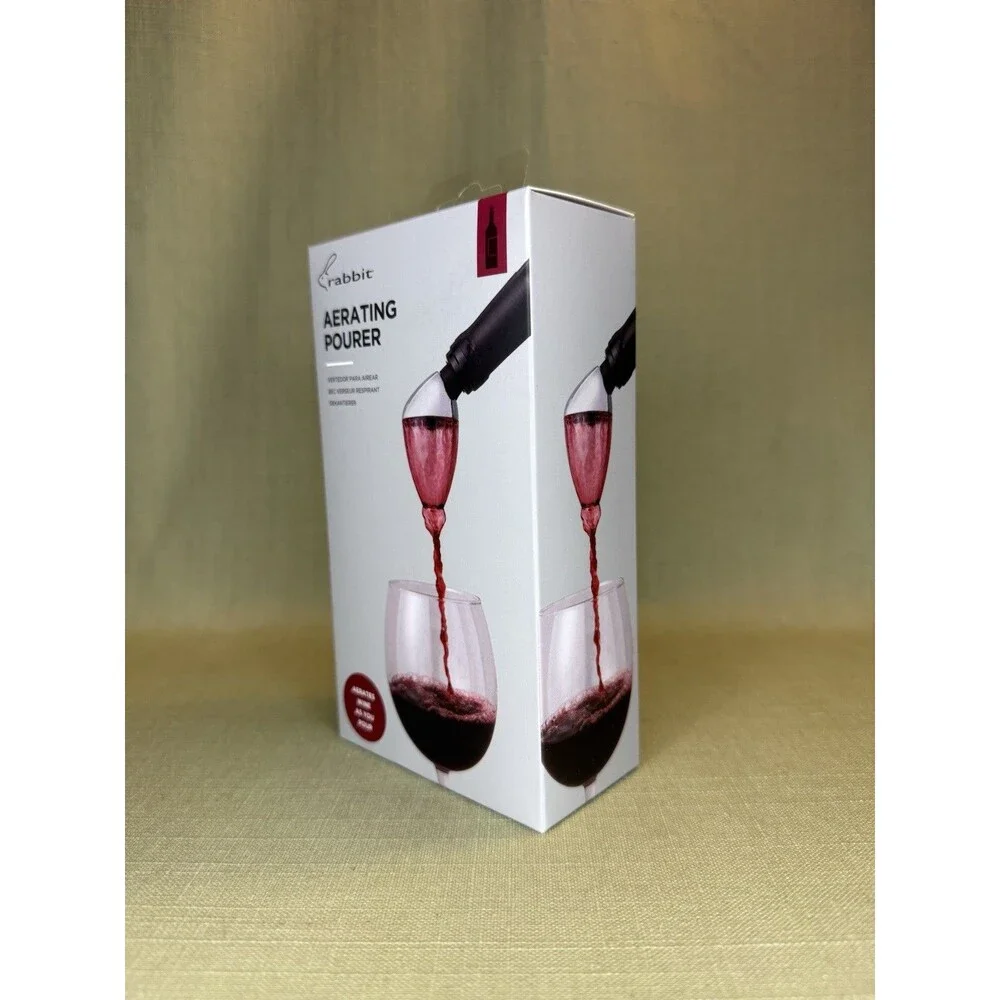 Rabbit Aerating Pourer For Wine New In Package